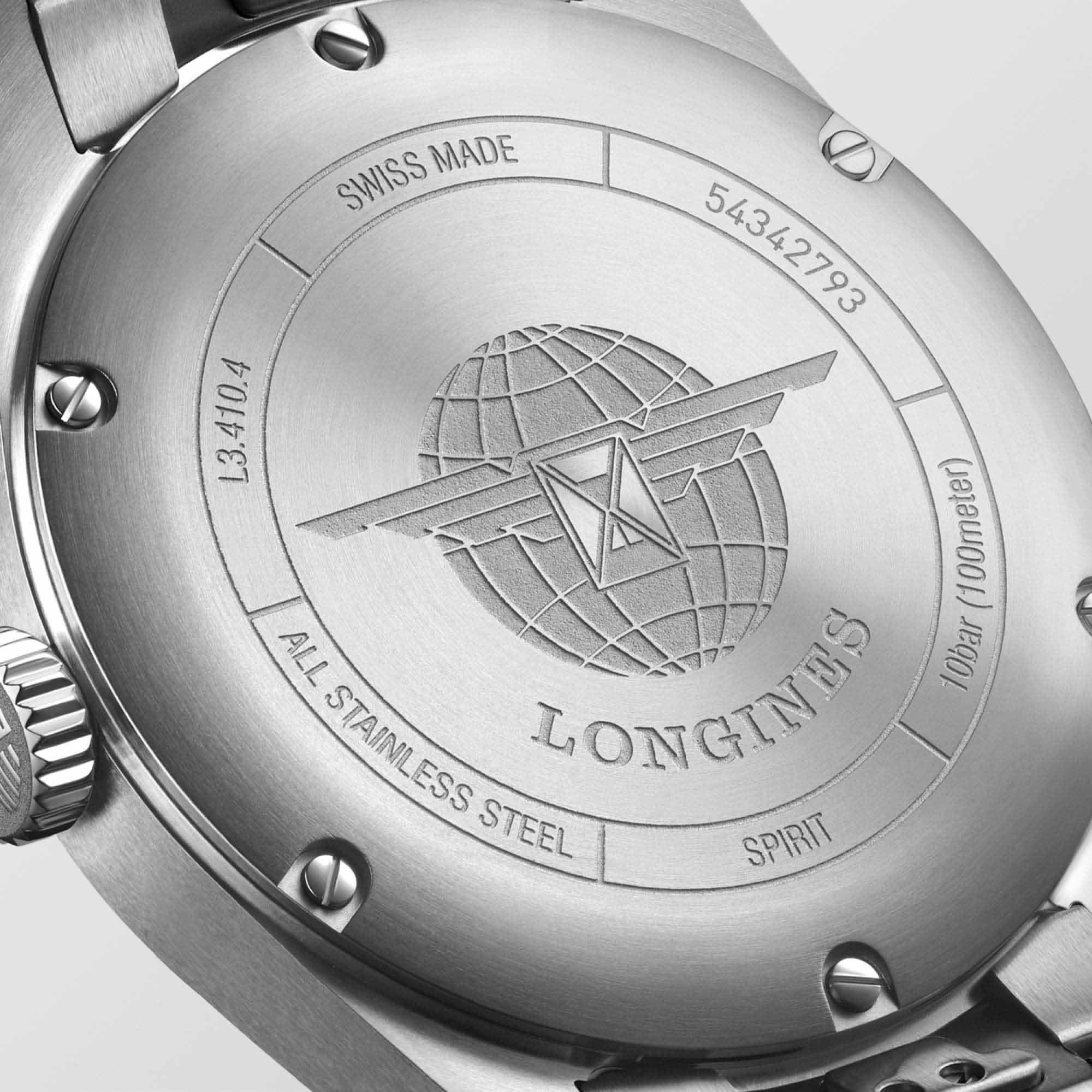 Longines L34104536 мужские часы застежка крупным планом