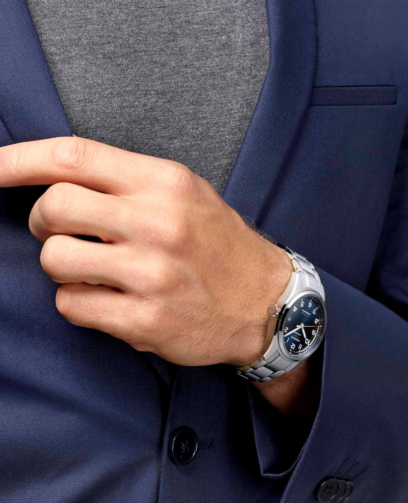 Оригинальные часы Longines Longines Spirit  L3.810.4.93.6 механические калибр механизма l888.4 общий вид