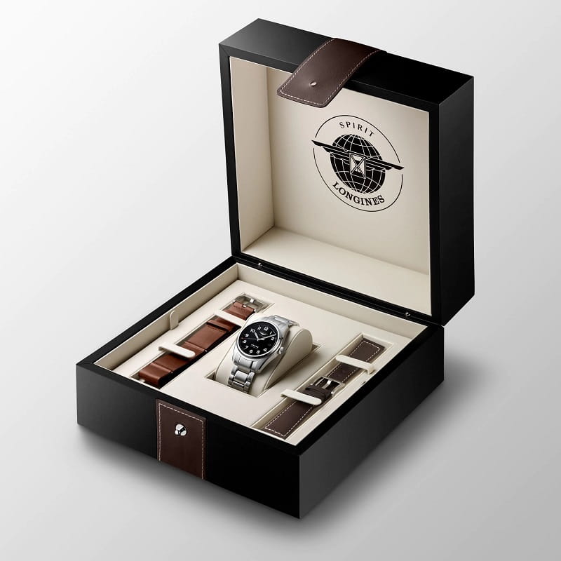 Оригинальные часы Longines Longines Spirit Prestige Edition L3.810.4.53.9 механические калибр механизма l888.4 общий вид