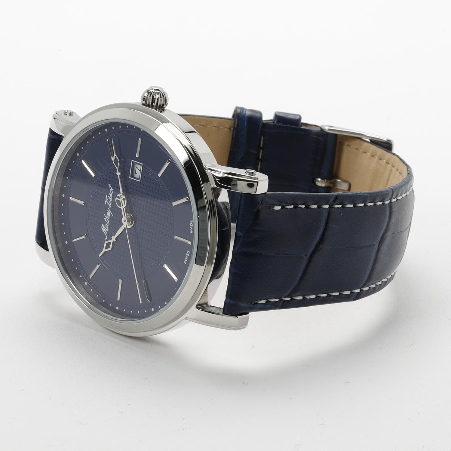 Оригинальные часы Mathey-Tissot Mathey-Tissot City Leather HB611251ABU кварцевые калибр механизма ronda 585 общий вид