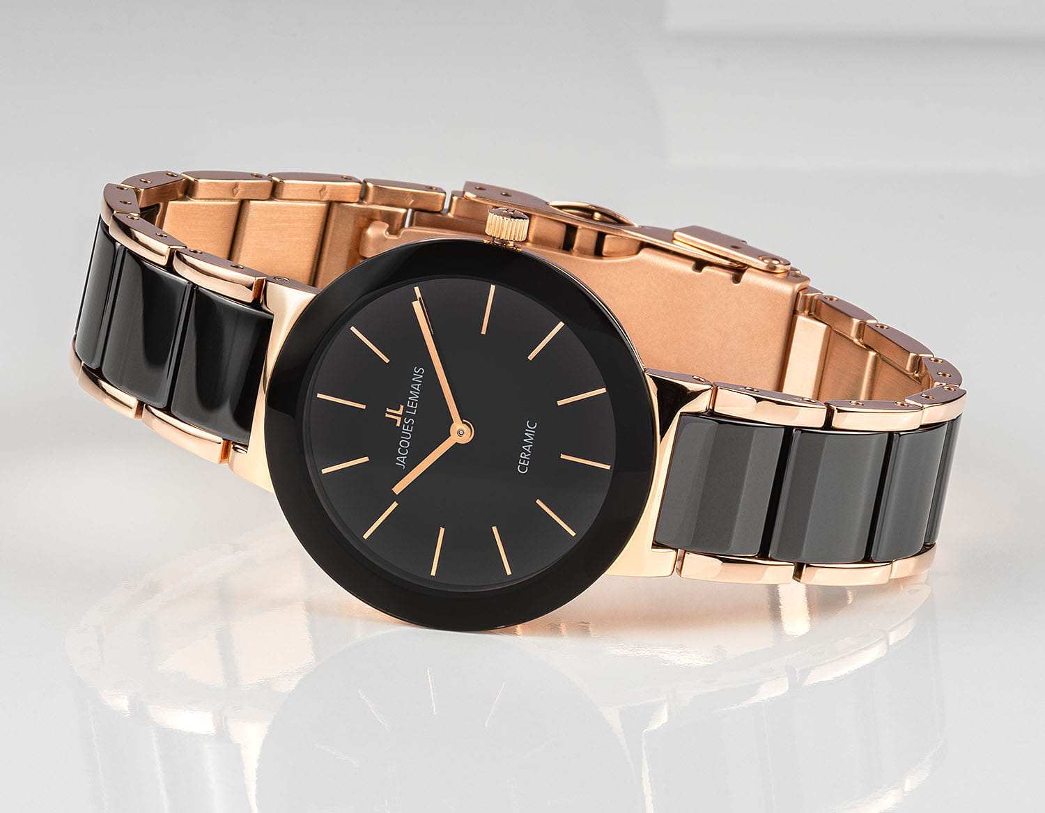 Jacques Lemans Jacques Lemans High Tech Ceramic 42-8C, high tech ceramic австрия мужские часы на браслете керамика боковой вид