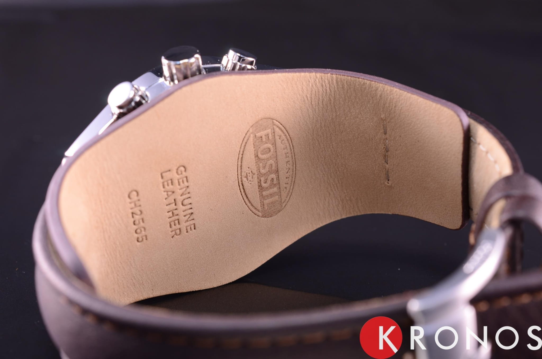 Fossil Fossil Carlie  CH2565,  сша мужские часы на браслете кожаный боковой вид