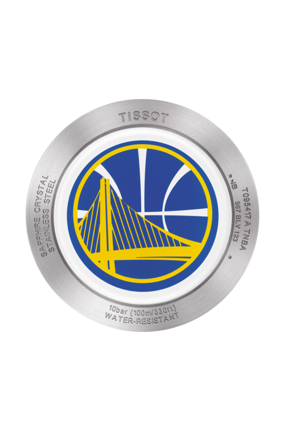 Tissot Tissot Quickster NBA Golden State Warriors T095.417.17.037.15, t-sport швейцария мужские часы на браслете тканевый боковой вид
