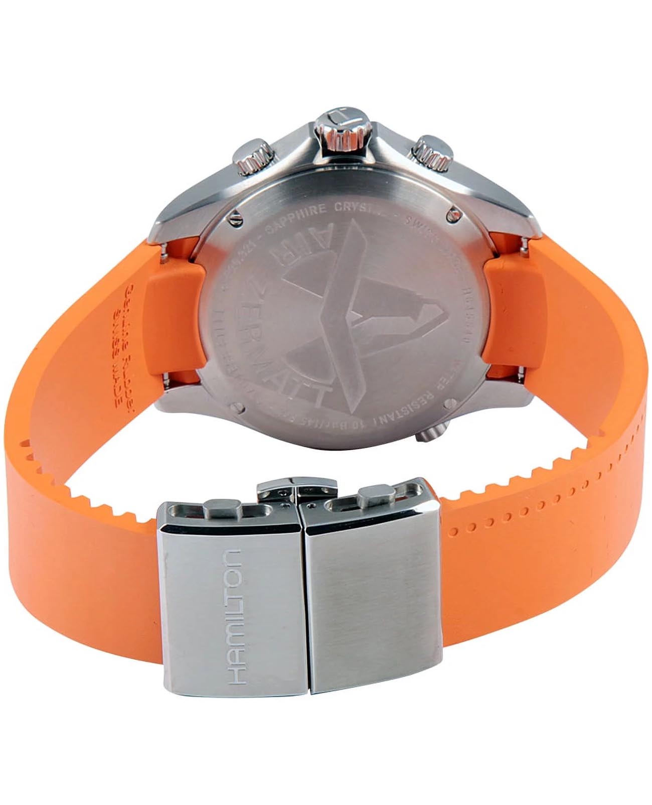 Оригинальные часы Hamilton Hamilton Khaki Aviation Flight Timer Quartz H64554431 механические калибр механизма  общий вид