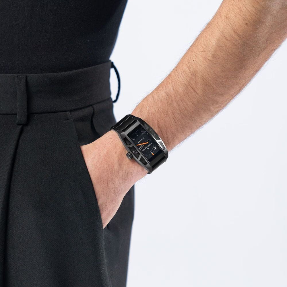 Hamilton Hamilton American Classic Boulton Death Stranding 2 Limited Edition H13605130  - задняя крышка титан корпуса, швейцария часы