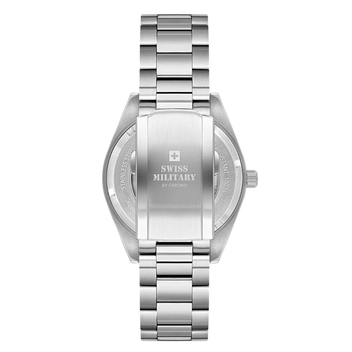 Swiss Military Hanowa Swiss Military by Chrono Automatic Collection SMA34110.03,  швейцария мужские часы на браслете нержавеющая сталь боковой вид