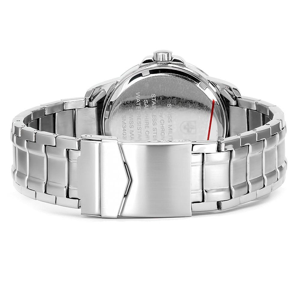 Swiss Military by Chrono Swiss Military by Chrono SM34039.01  - задняя крышка сталь металл корпуса, швейцария часы