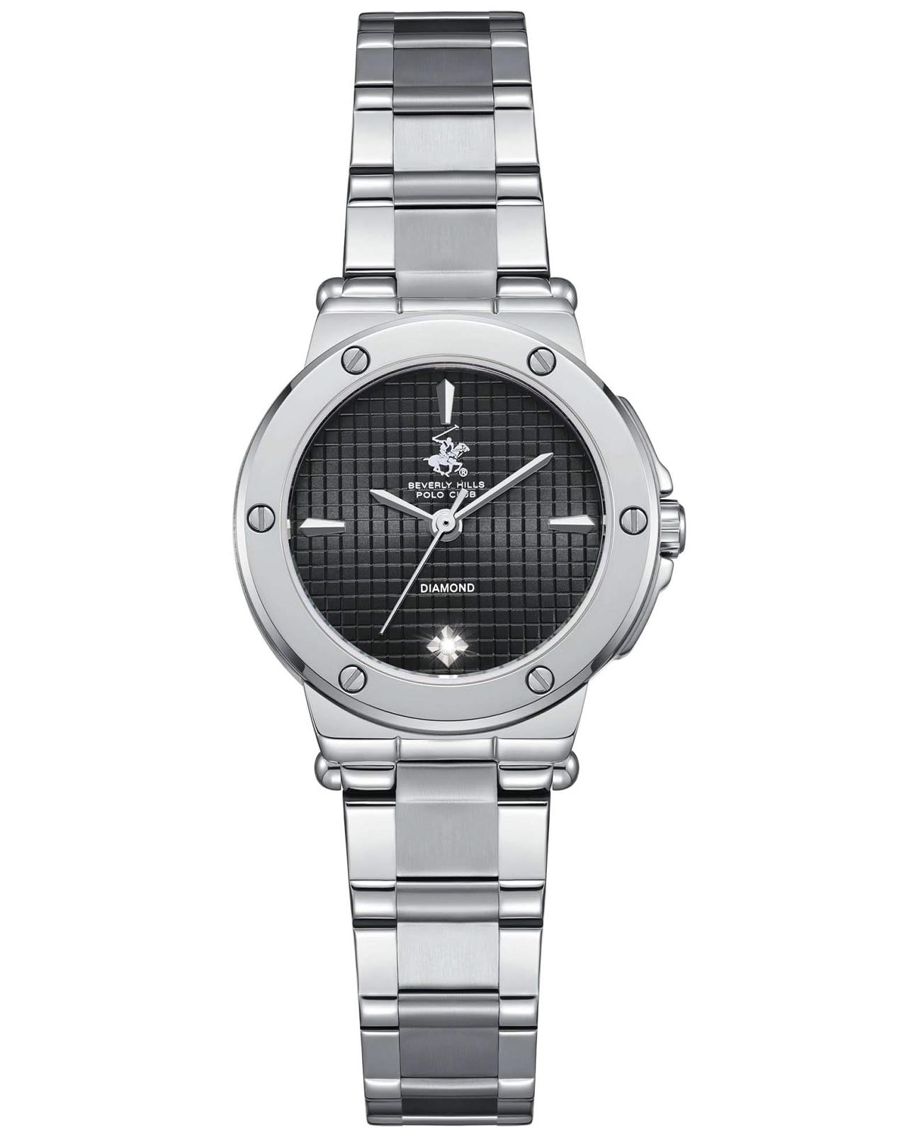 Beverly Hills Polo Club Beverly Hills Polo Club BP3769X.350  BP3769X.350 кварцевые женские часы черный циферблат, браслет нержавеющая сталь — вид спереди