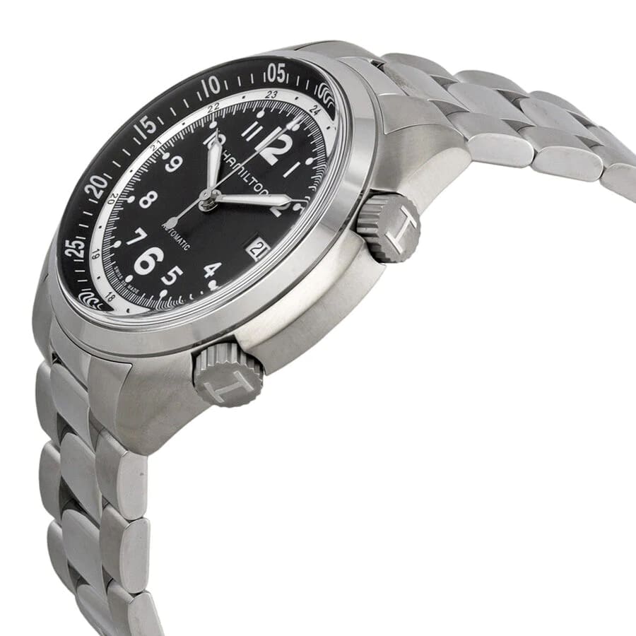 Hamilton Hamilton Khaki Aviation Pilot Pioneer Auto H76455133, khaki aviation швейцария мужские часы на браслете нержавеющая сталь боковой вид