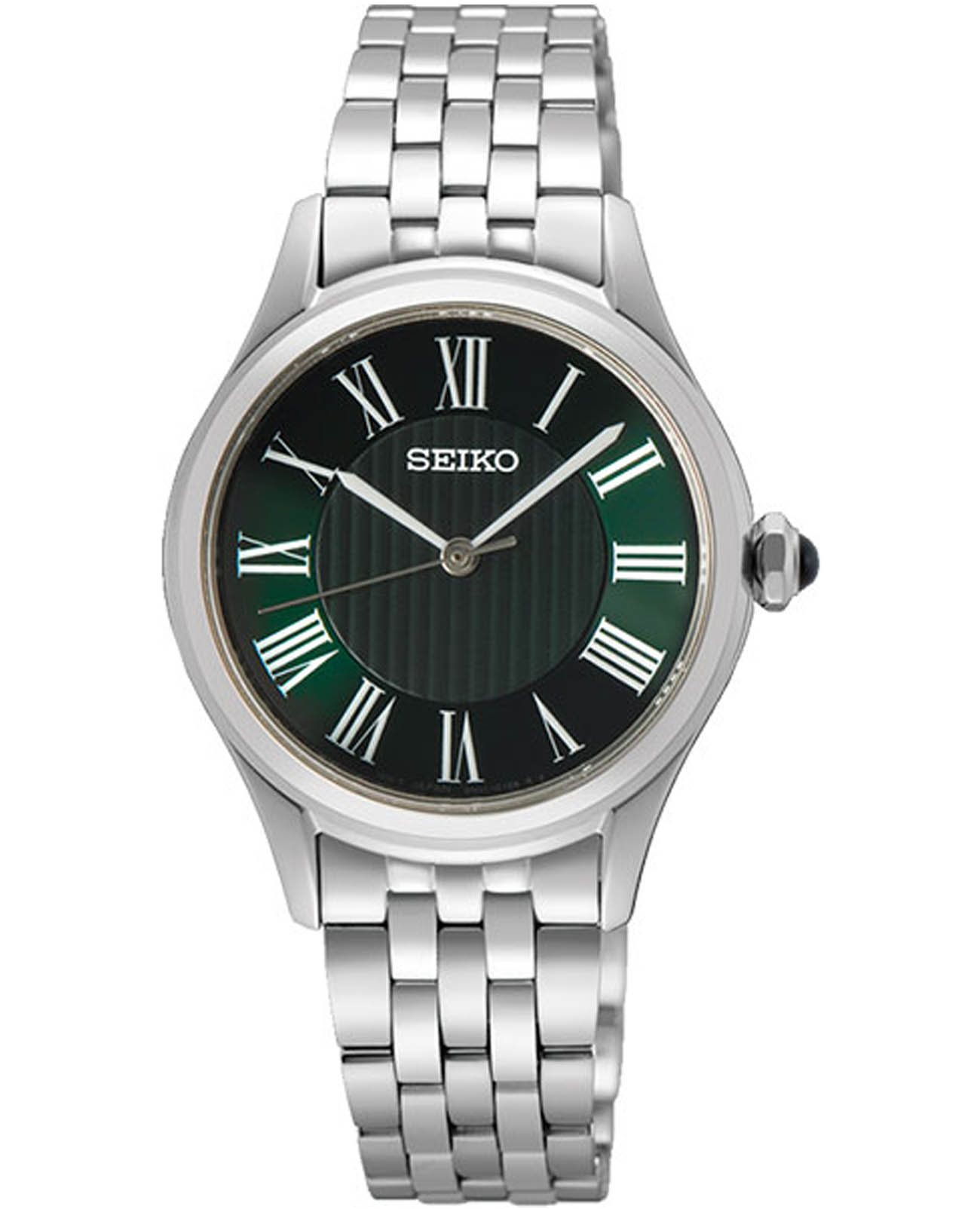 Seiko Seiko Conceptual Series Dress SUR611P1  SUR611P1 кварцевые женские часы зеленый циферблат, браслет нержавеющая сталь — вид спереди