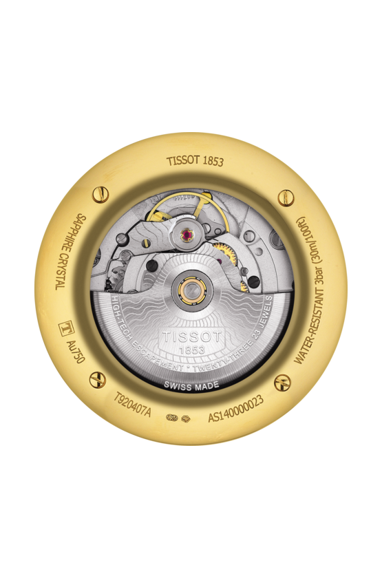 Tissot Tissot Vintage Powermatic 80 18K Gold T920.407.16.032.00 мужские часы белый циферблат на запястье