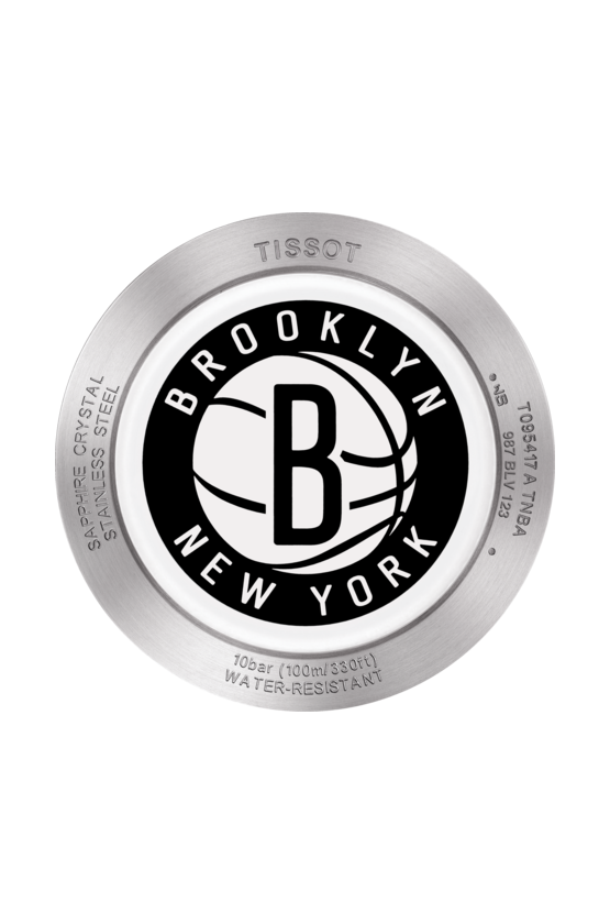 Tissot Tissot Quickster Chronograph NBA Brooklyn Nets T095.417.17.037.11, t-sport швейцария мужские часы на браслете карбон + полимер боковой вид