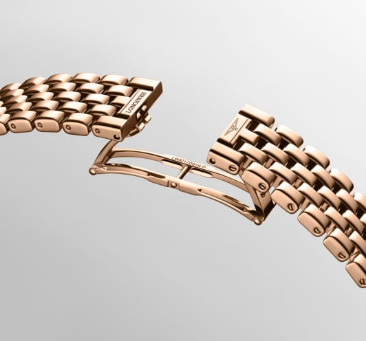 Longines Longines DolceVita L5.200.9.71.6 кварцевые женские часы часы крупный план белый циферблата