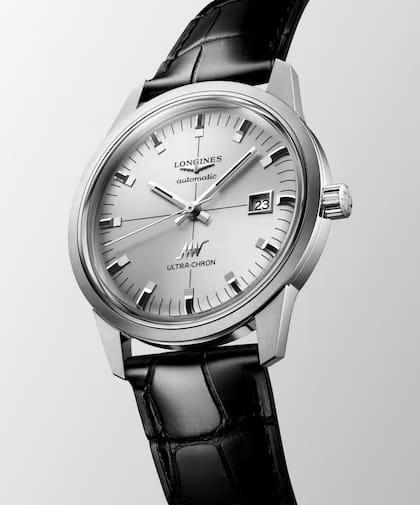 Оригинальные часы Longines Longines Heritage Ultra-Chron Classic 40 mm L2.937.4.72.2 механические калибр механизма l836 общий вид