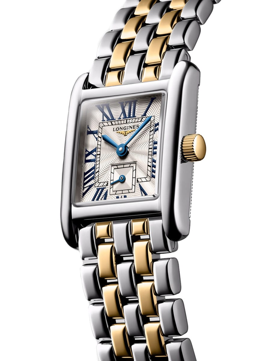 Longines Longines Mini DolceVita L5.200.5.70.7, dolcevita швейцария женские часы на браслете 18-каратное желтое золото боковой вид