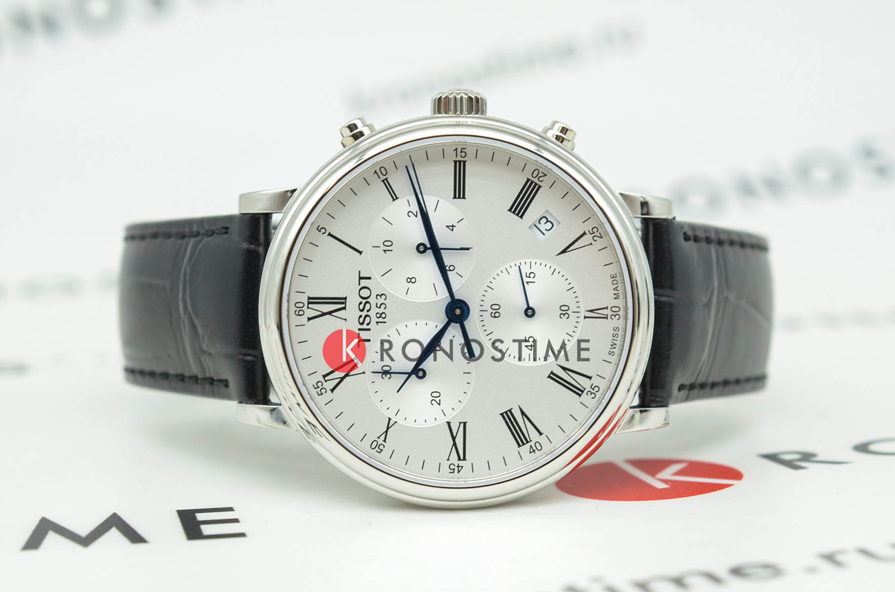 Tissot Tissot Carson Premium Chronograph T122.417.16.033.00 Carson, наручные мужские часы фото под углом