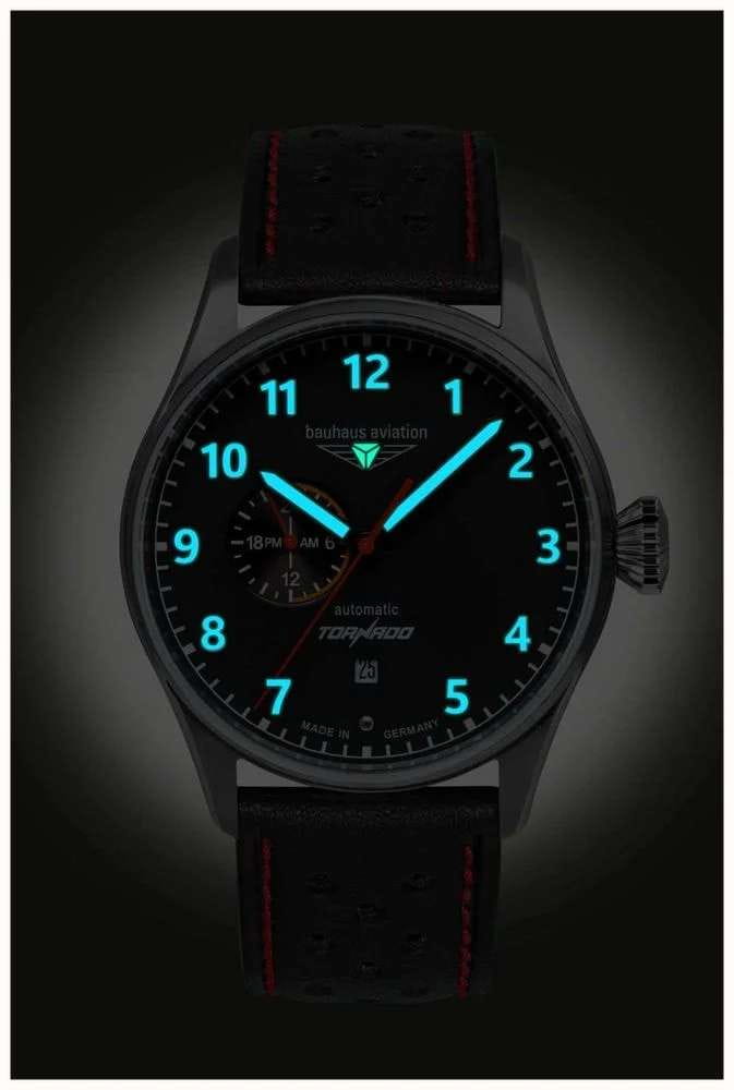 Bauhaus Bauhaus Aviation 27642,  германия мужские часы на браслете кожаный боковой вид