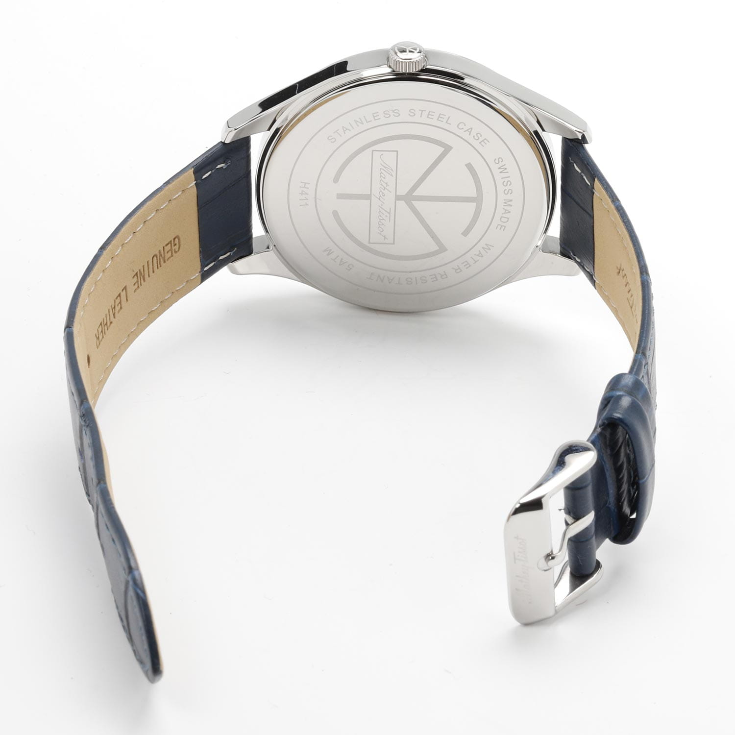 Mathey-Tissot Mathey-Tissot Urban H411ABU кварцевые мужские часы часы крупный план синий циферблата