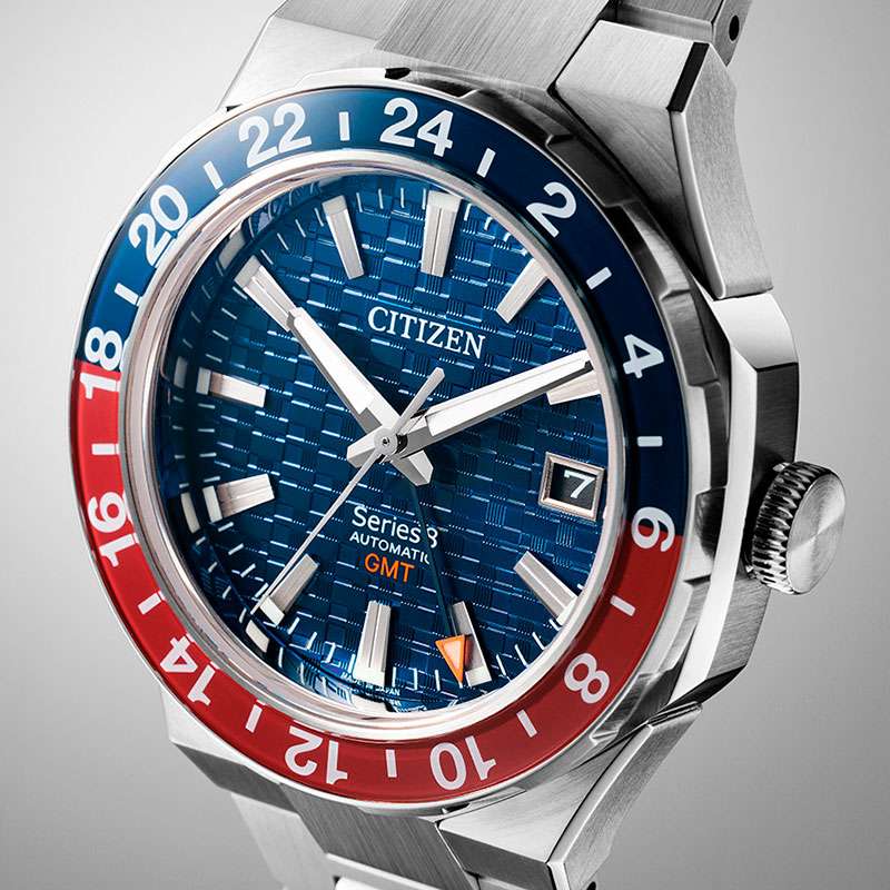 Citizen Citizen Series 8 NB6030-59L механические мужские часы часы крупный план синий циферблата