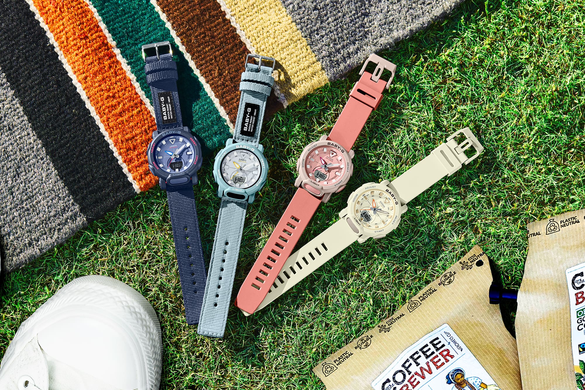 Casio Casio Baby-G BGA-310-4A женские часы розовый циферблат на запястье