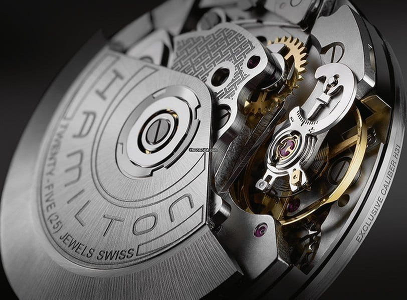 Оригинальные часы Hamilton Hamilton Khaki Aviation X Wind Auto Chrono H77616133 механические калибр механизма h-21 общий вид