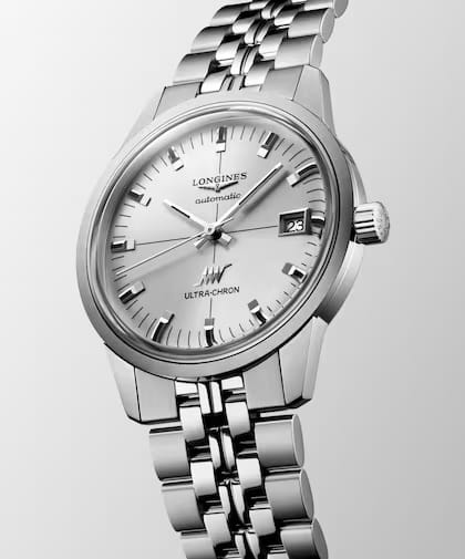 Оригинальные часы Longines Longines Heritage Ultra-Chron Classic 37 mm L2.537.4.72.6 механические калибр механизма l836 общий вид