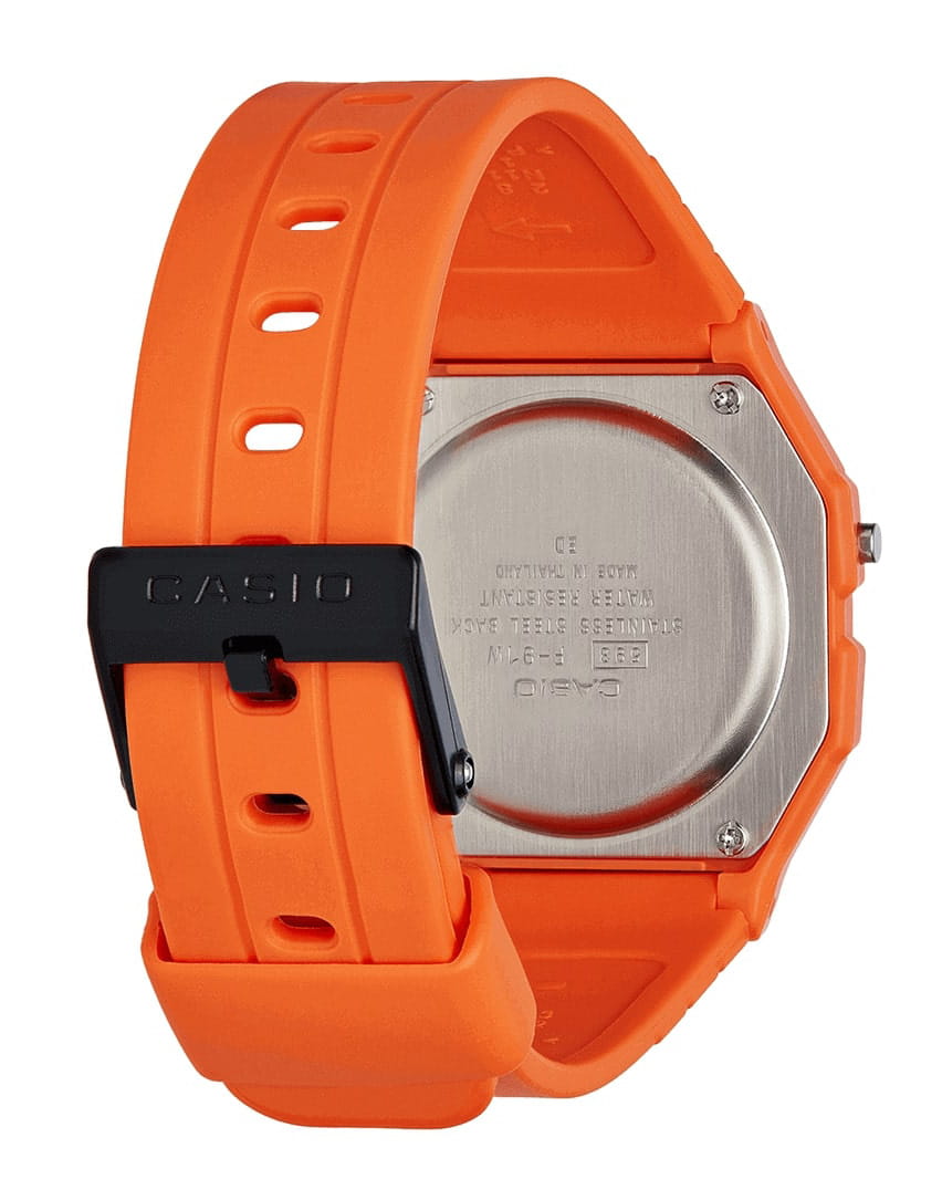Casio Casio Collection F-91WC-4A2, collection япония женские часы на браслете пластик боковой вид