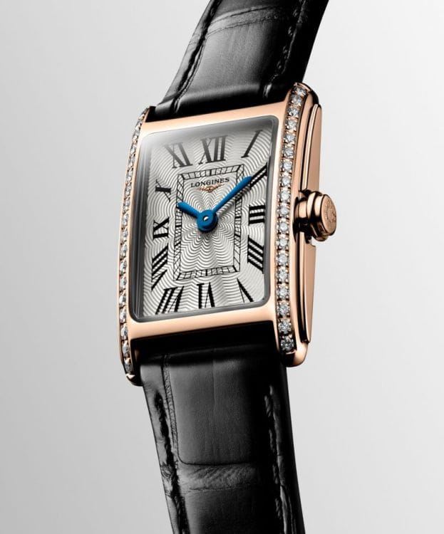 Longines Longines DolceVita L5.258.9.71.0, dolcevita швейцария женские часы на браслете кожаный боковой вид