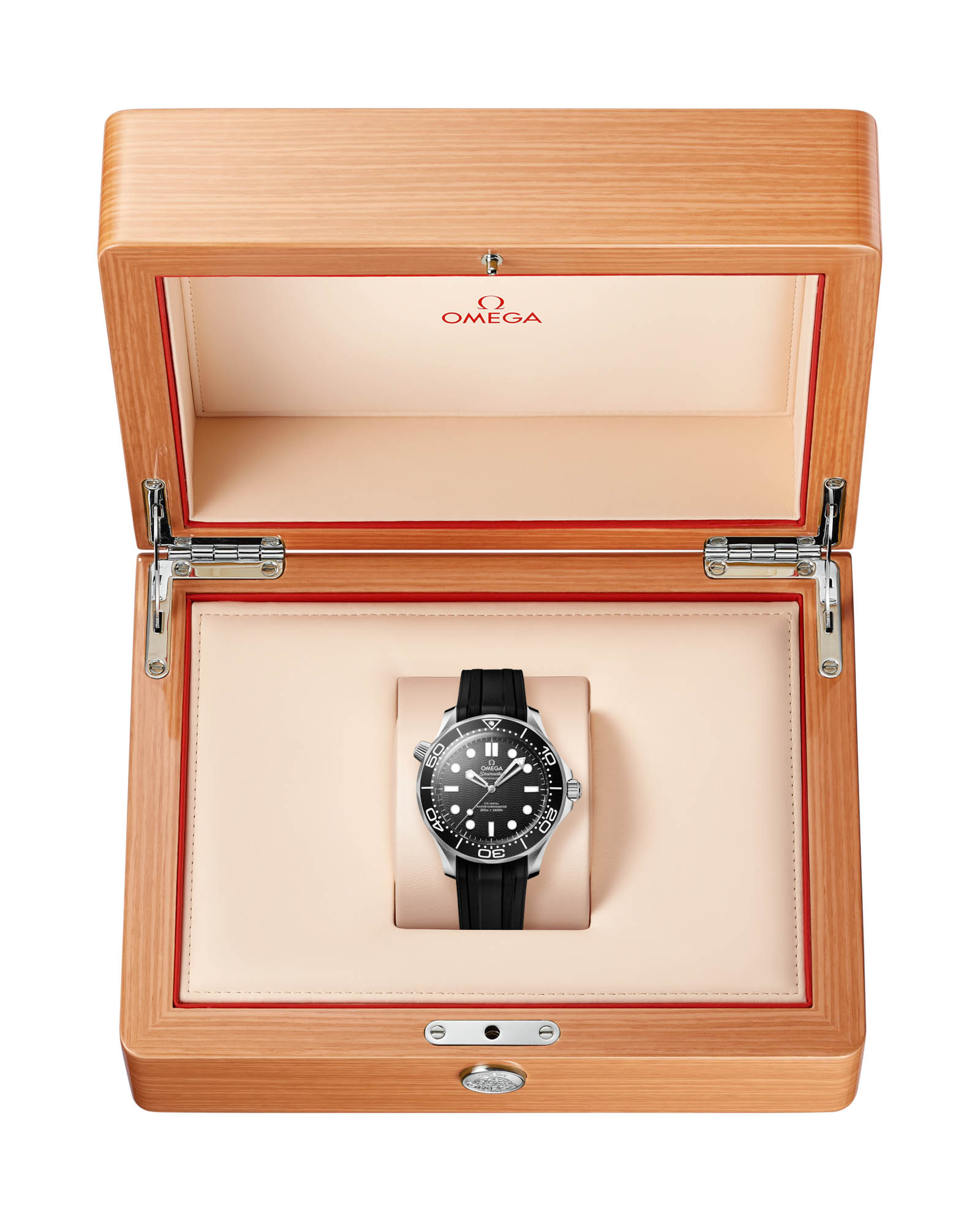 Omega Omega Seamaster Diver 300M 210.32.42.20.01.003, seamaster швейцария мужские часы на браслете каучук боковой вид