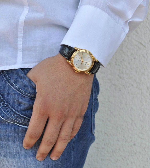 Casio Casio MTP-1154PQ-7A, mtp япония мужские часы на браслете кожаный боковой вид