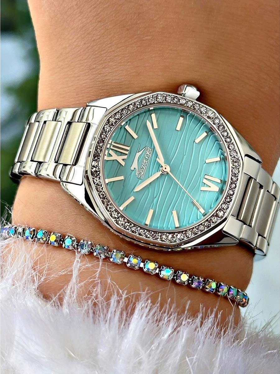 Slazenger Slazenger SL.09.2301.3.01,  англия женские часы на браслете суперметалл боковой вид