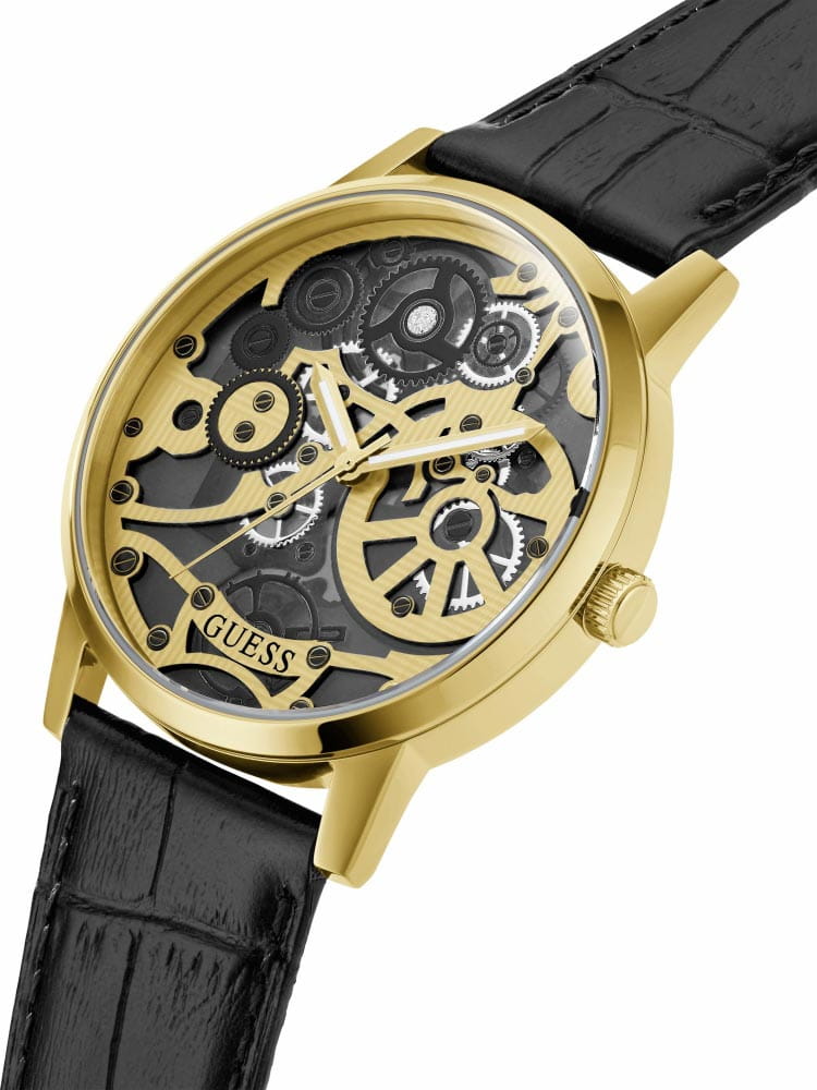 Guess Guess Gadget GW0570G1 мужские часы золотой циферблат на запястье