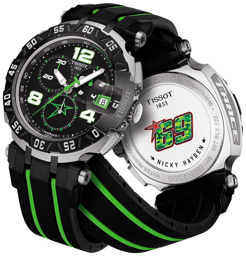 Tissot Tissot T-Sport Nicky Hayden Limited Edition 2015 T092.417.27.057.01 T Race, наручные мужские часы фото под углом