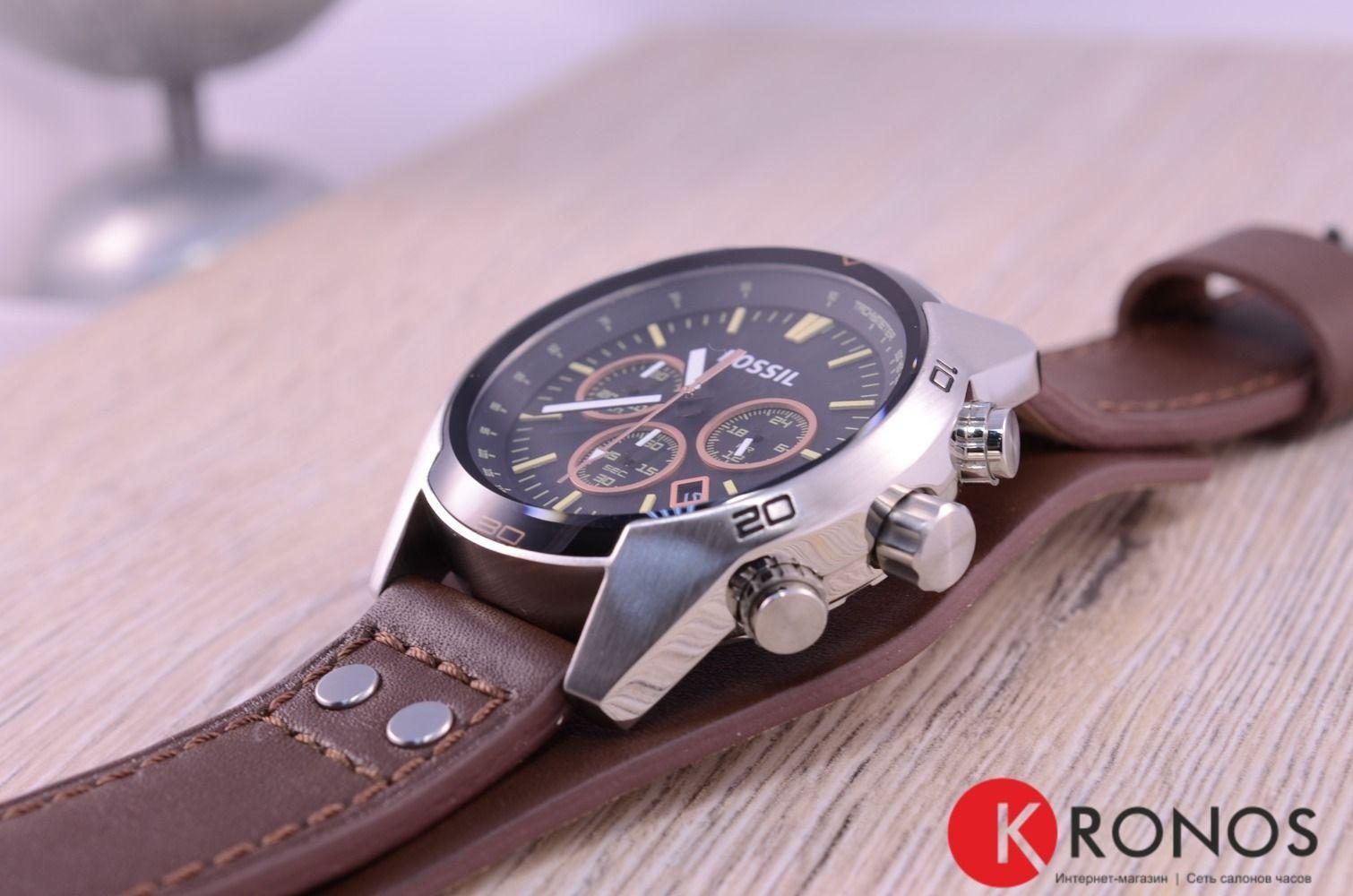 Fossil Fossil Bannon  CH2891  — детали корпуса и кожаный