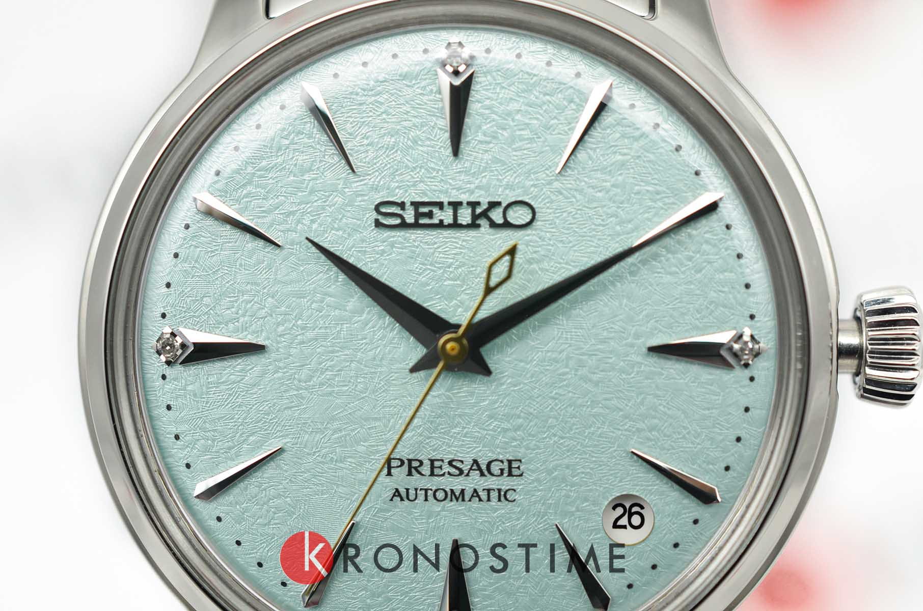 Seiko Seiko Presage Cocktail Time SRPL63J1 женские часы зеленый циферблат на запястье
