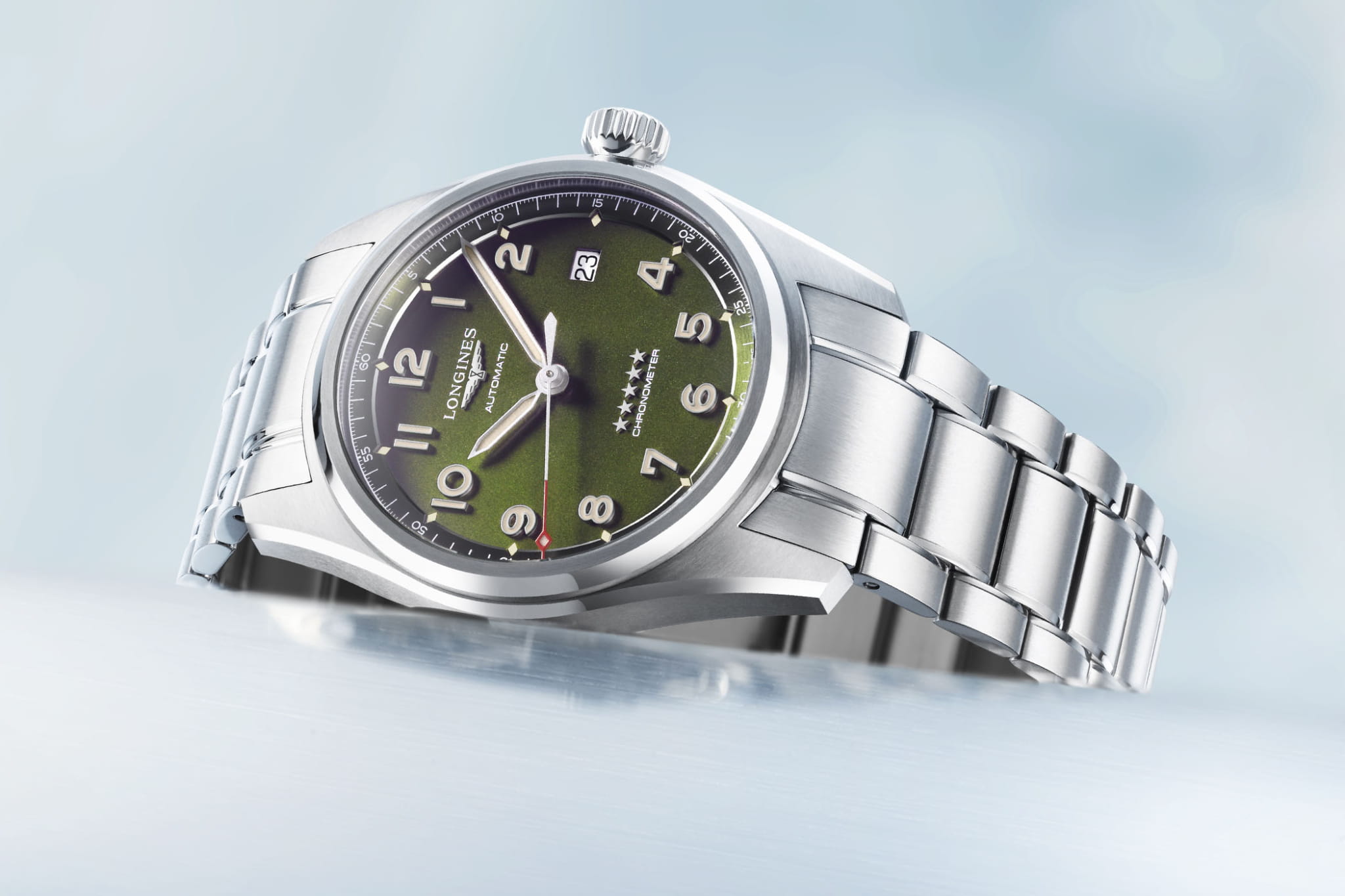 Longines Longines Spirit L3.810.4.03.6  - задняя крышка металл сталь корпуса, швейцария часы