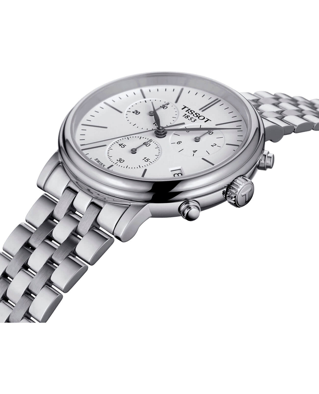 Оригинальные часы Tissot Tissot Carson Premium Chronograph T122.417.11.011.00 кварцевые калибр механизма eta g10.212 общий вид