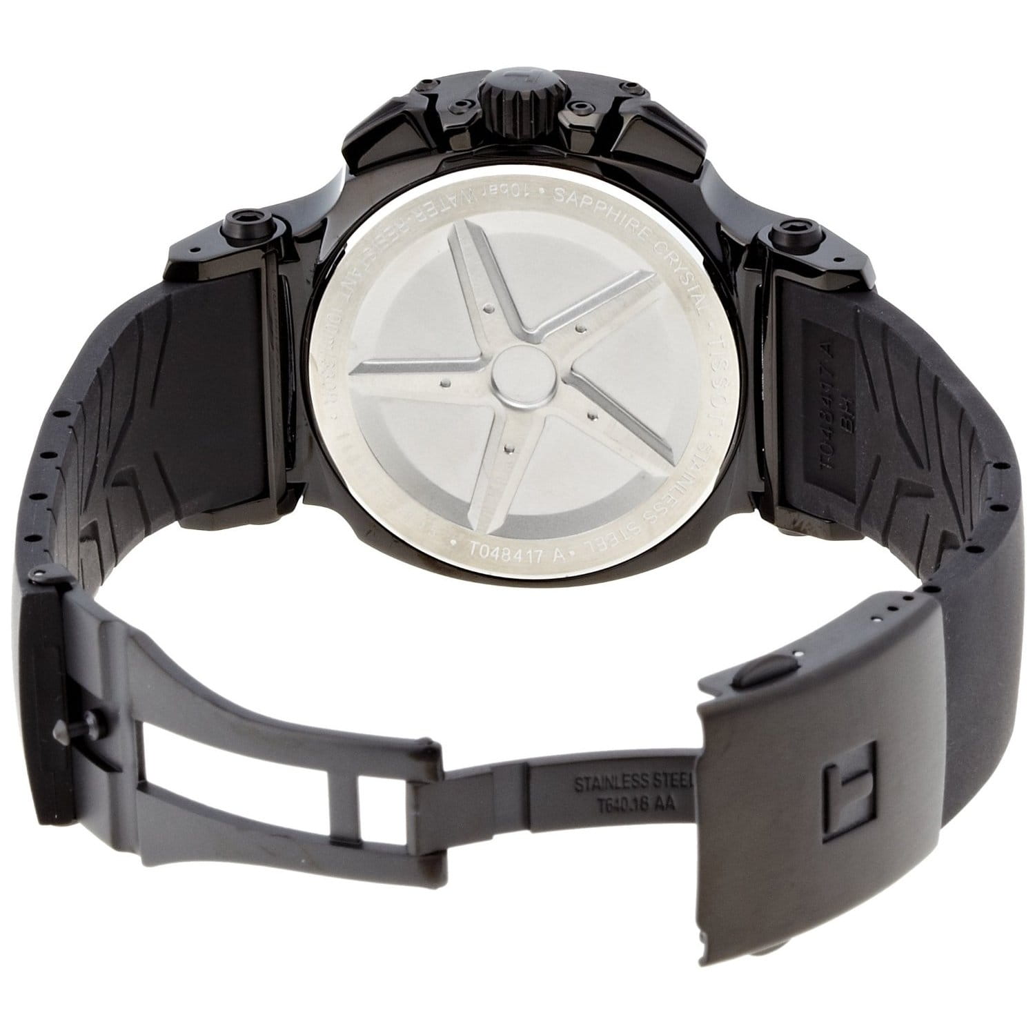 Tissot Tissot T-Sport T-Race Quartz Chronograph T048.417.37.057.00, t-sport швейцария мужские часы на браслете карбон + полимер боковой вид
