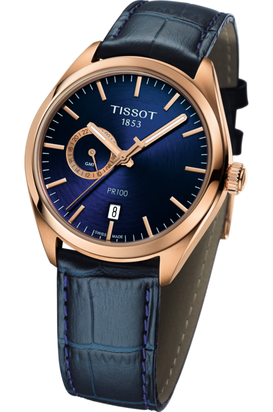 Tissot Tissot PR 100 Dual Time T101.452.36.041.00 PR 100, наручные мужские часы фото под углом