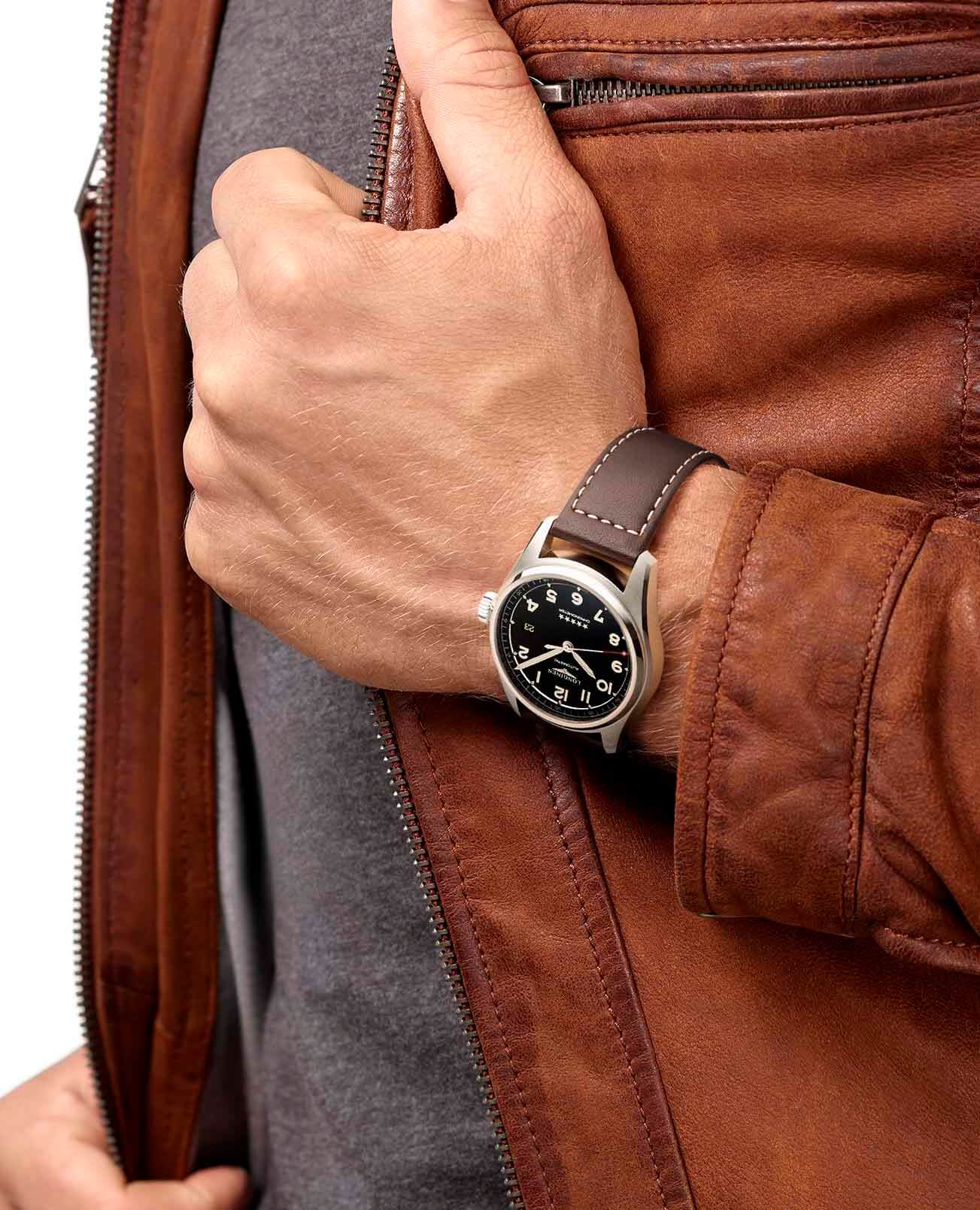 Оригинальные часы Longines Longines Spirit L3.810.4.53.0 механические калибр механизма l888.4 общий вид