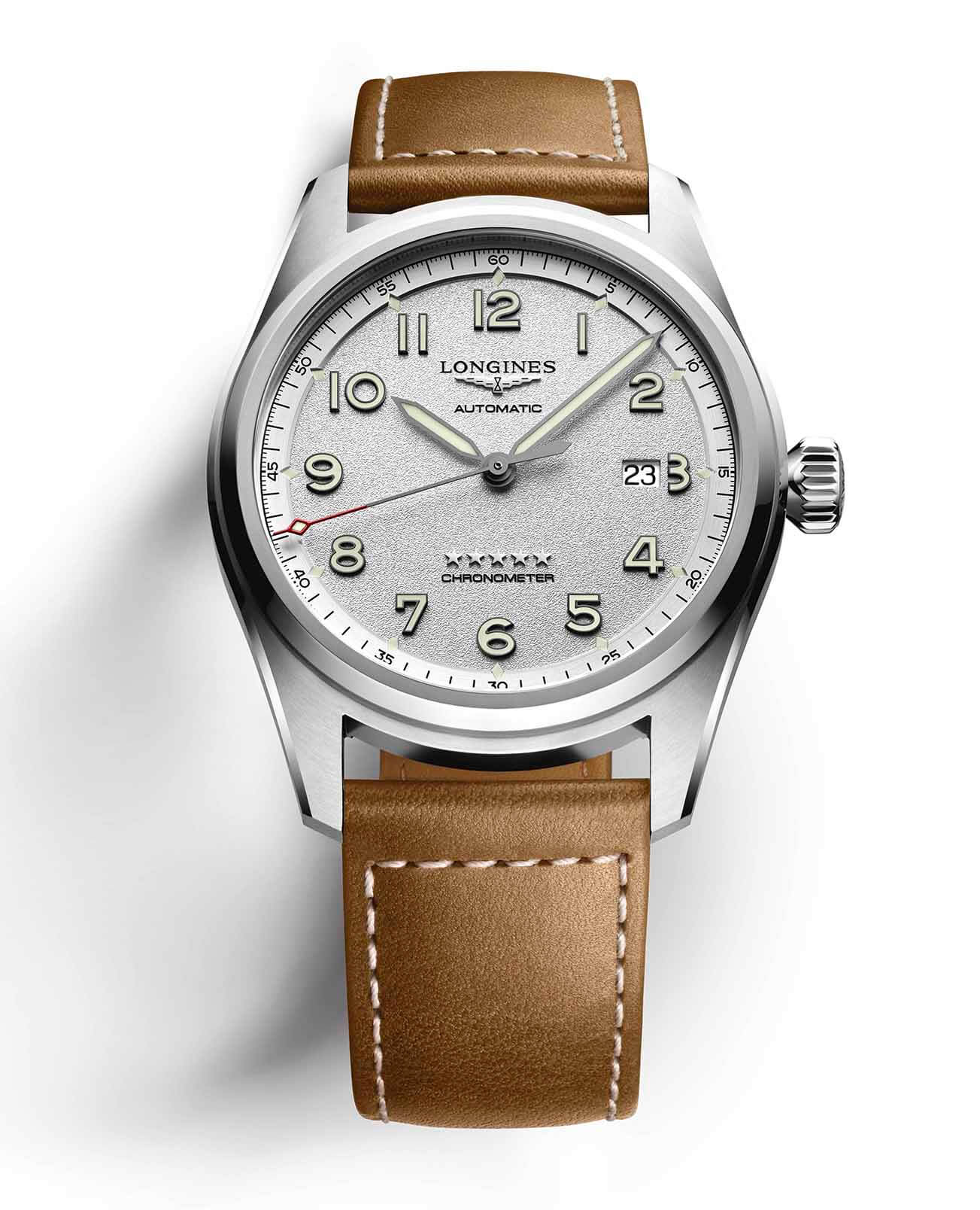 Longines L38114732 мужские часы застежка крупным планом