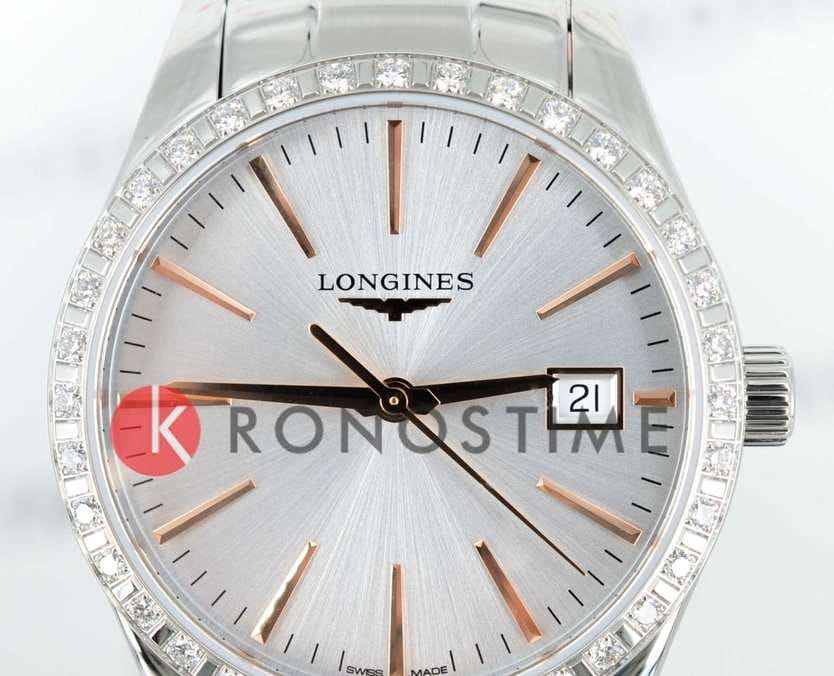 Longines Longines Conquest Classic  L2.386.0.72.6, conquest classic швейцария женские часы на браслете нержавеющая сталь боковой вид
