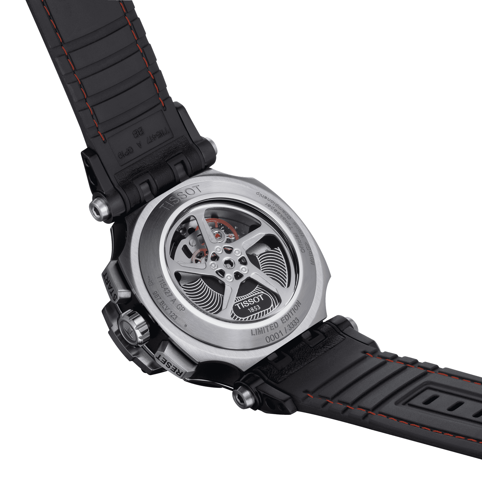 Tissot Tissot T-Race MotoGP Automatic Chronograph 2022 Limited Edition T115.427.27.057.01 механические мужские часы часы крупный план черный циферблата