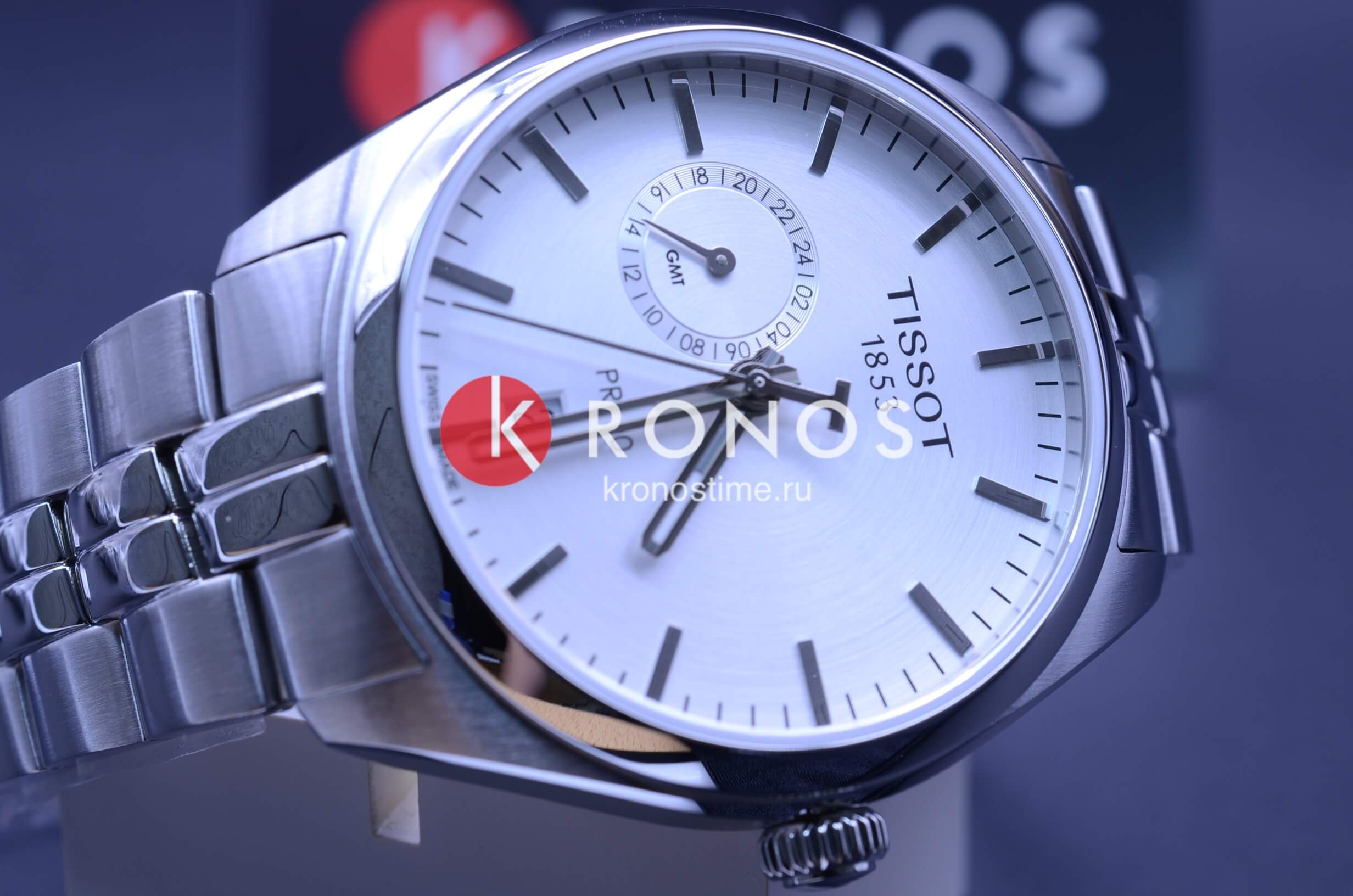 Оригинальные часы Tissot Tissot PR 100 Dual Time T101.452.11.031.00 кварцевые калибр механизма eta f06.811 общий вид