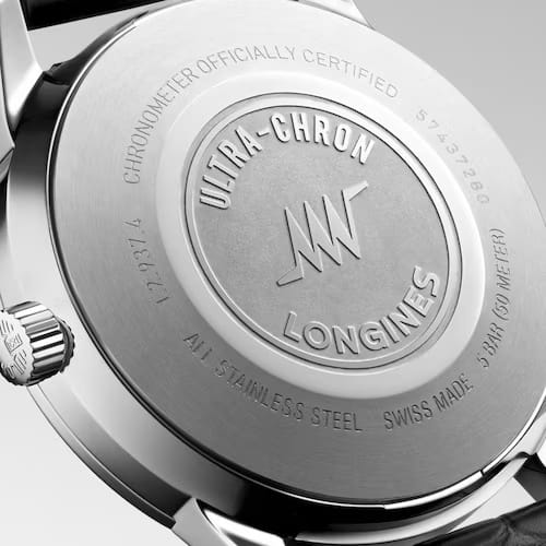 Longines Longines Heritage Ultra-Chron Classic 40 mm L2.937.4.72.2, heritage швейцария мужские часы на браслете кожаный боковой вид