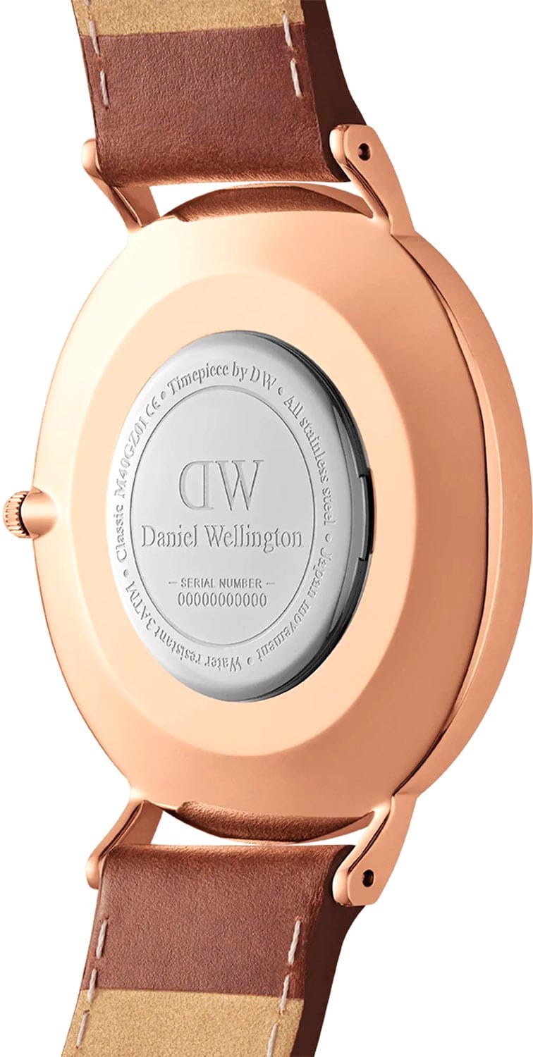 Daniel Wellington Daniel Wellington St Mawes Arctic Rose Gold DW00100626, classic  швеция мужские часы на браслете кожаный боковой вид