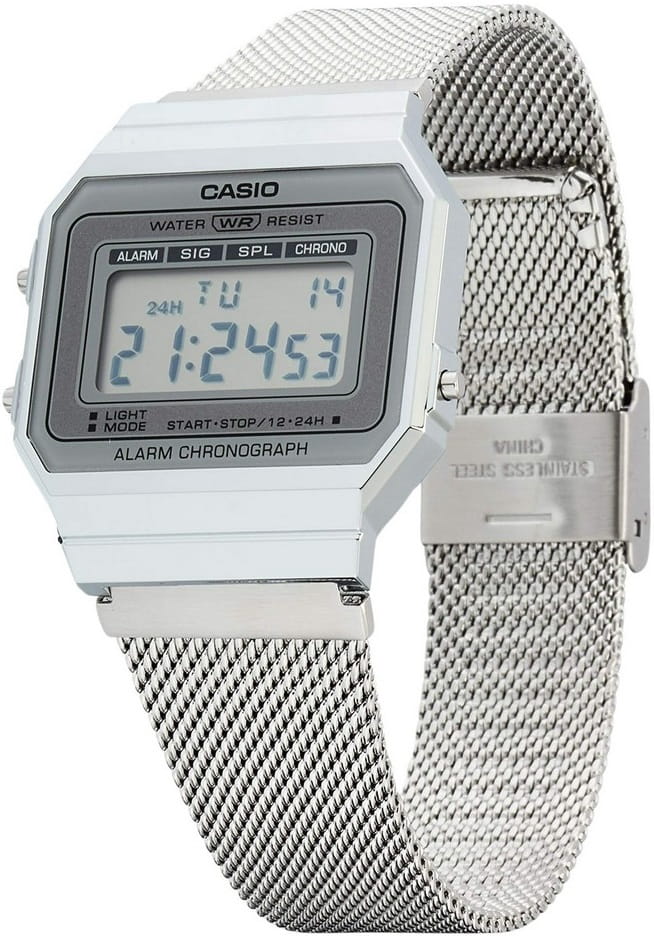 Casio Casio Collection A-700WM-7A  — детали корпуса и сталь с ip покрытием