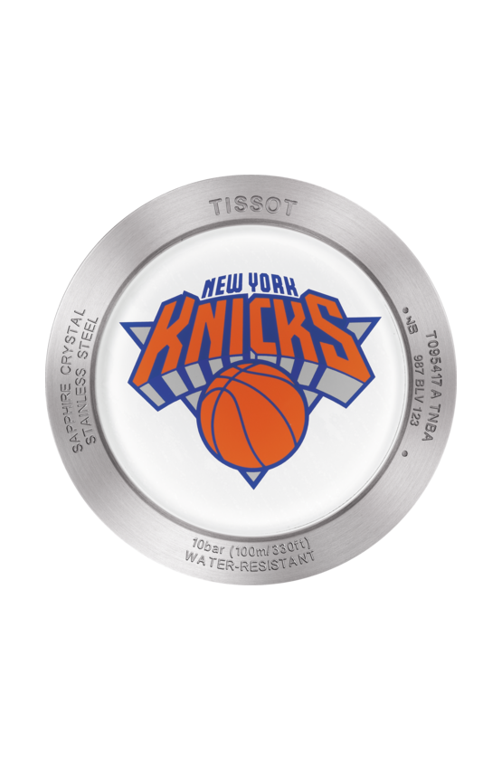 Оригинальные часы Tissot Tissot Quickster NBA New York Knicks T095.417.17.037.06 кварцевые калибр механизма eta g10.211 общий вид