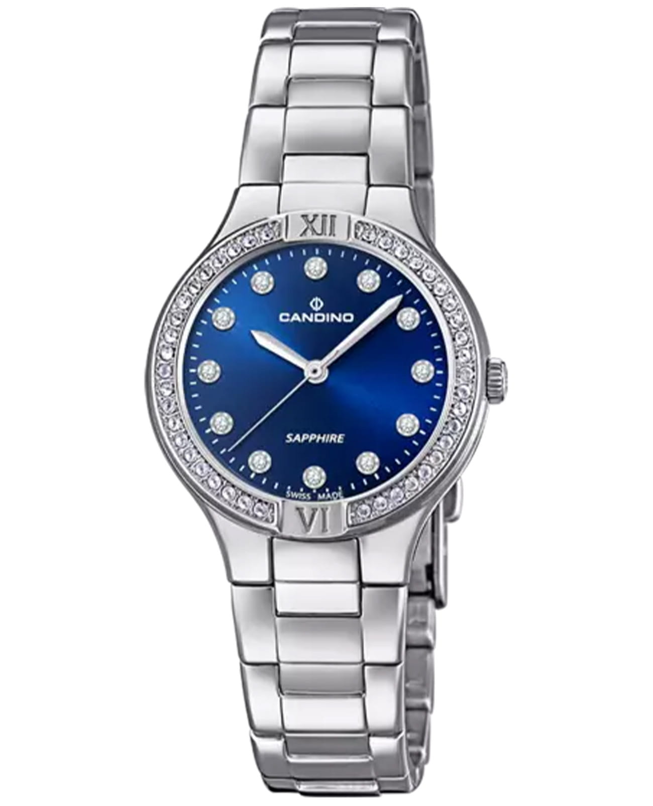 Candino Candino Lady Petite C4626/4  C4626/4 кварцевые женские часы синий циферблат, браслет нержавеющая сталь — вид спереди