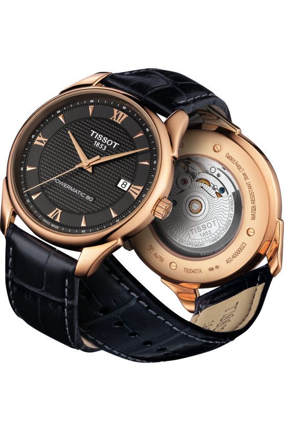 Tissot Tissot Vintage Powermatic 80 18K Gold T920.407.76.068.00 , наручные мужские часы фото под углом